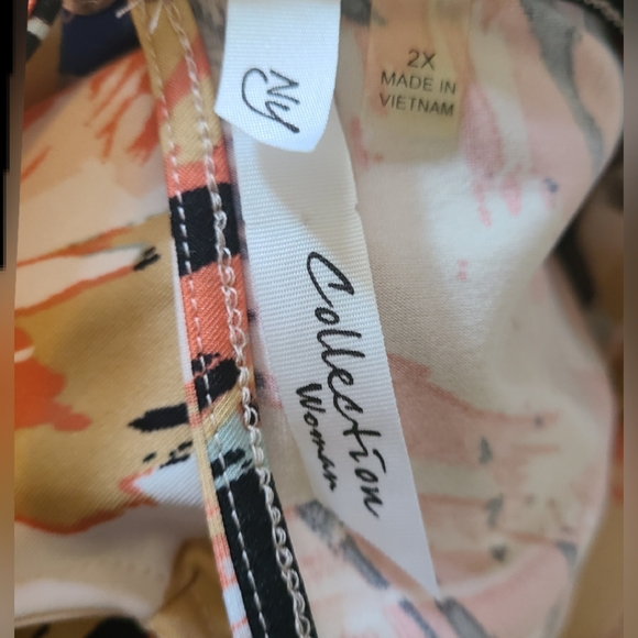 NOTATIONS NY COLLECTION WOMAN TIE FRONT JUMPSUIT - Picture 7 of 7